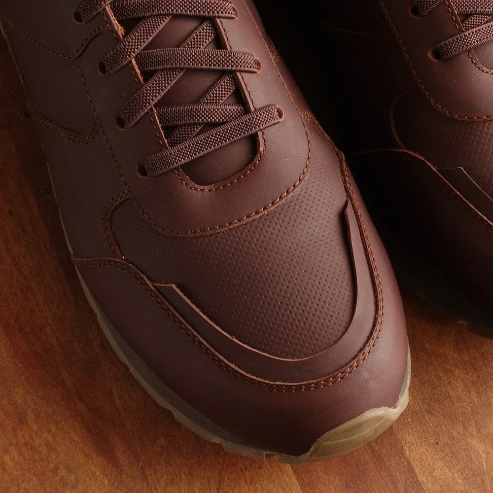 Beckett Simonon Sneakers Mens Size 9.5 Brown Graham Leather Contemporary Shoes